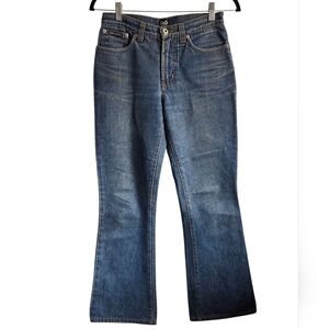 D&G Dolce & Gabbana Flare Jeans Size 26 Blue Denim Mid Rise Bootcut Italy